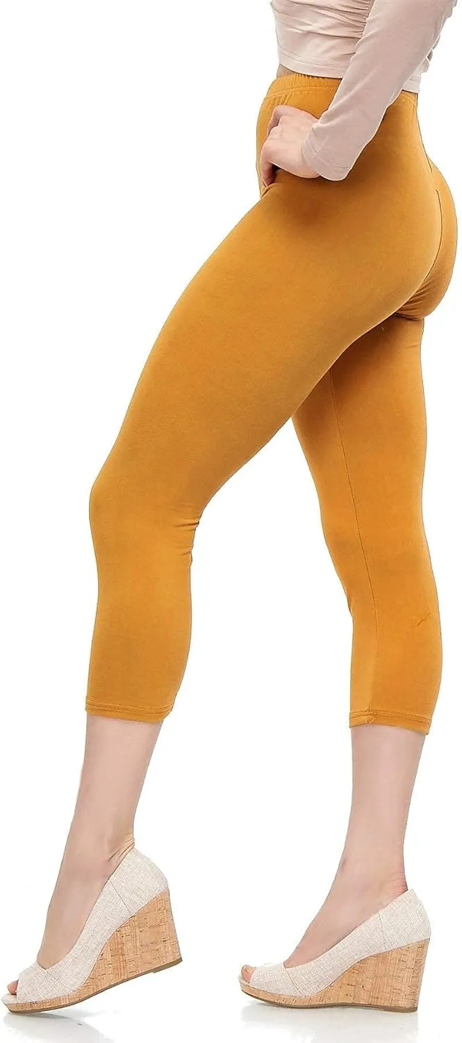 LMB High Waisted Leggings for Women - High Classic Waistband - Extra Soft Fabric, Perfect for Lounging, Yoga