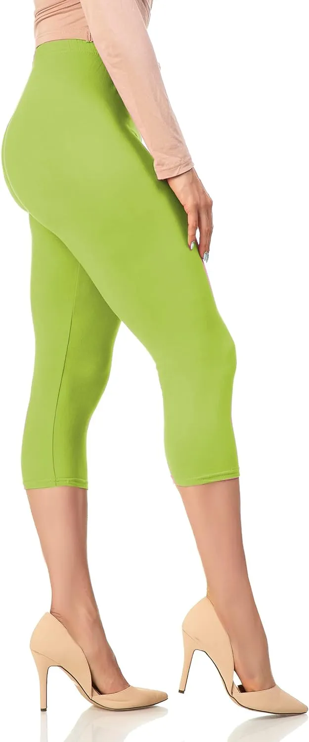 LMB High Waisted Leggings for Women - High Classic Waistband - Extra Soft Fabric, Perfect for Lounging, Yoga