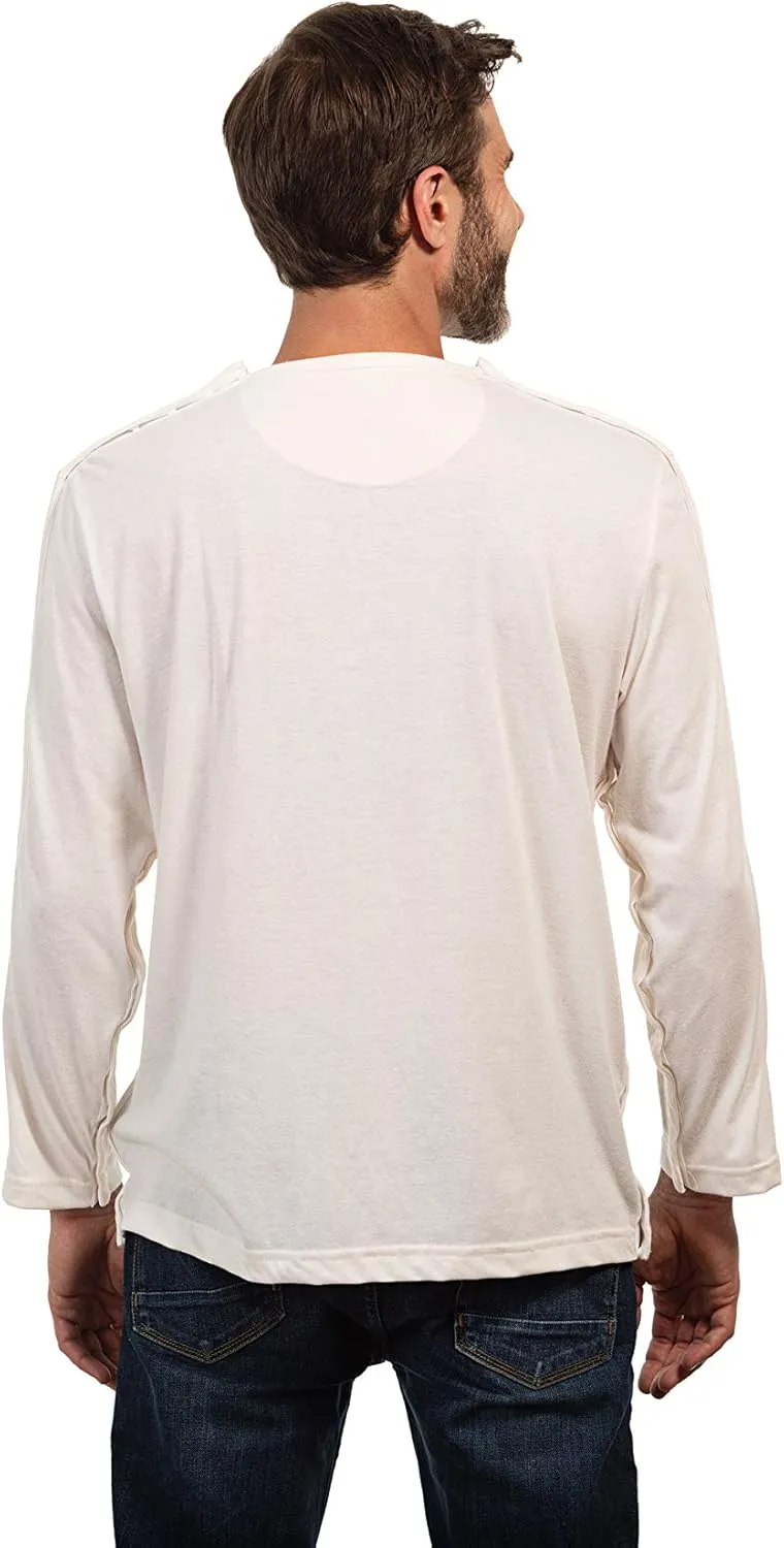 MAI Post Shoulder Surgery Shirts for Men - Tear Away Recovery Shirt, Premium Chemotherapy Clothing | Breathable & Comfortable