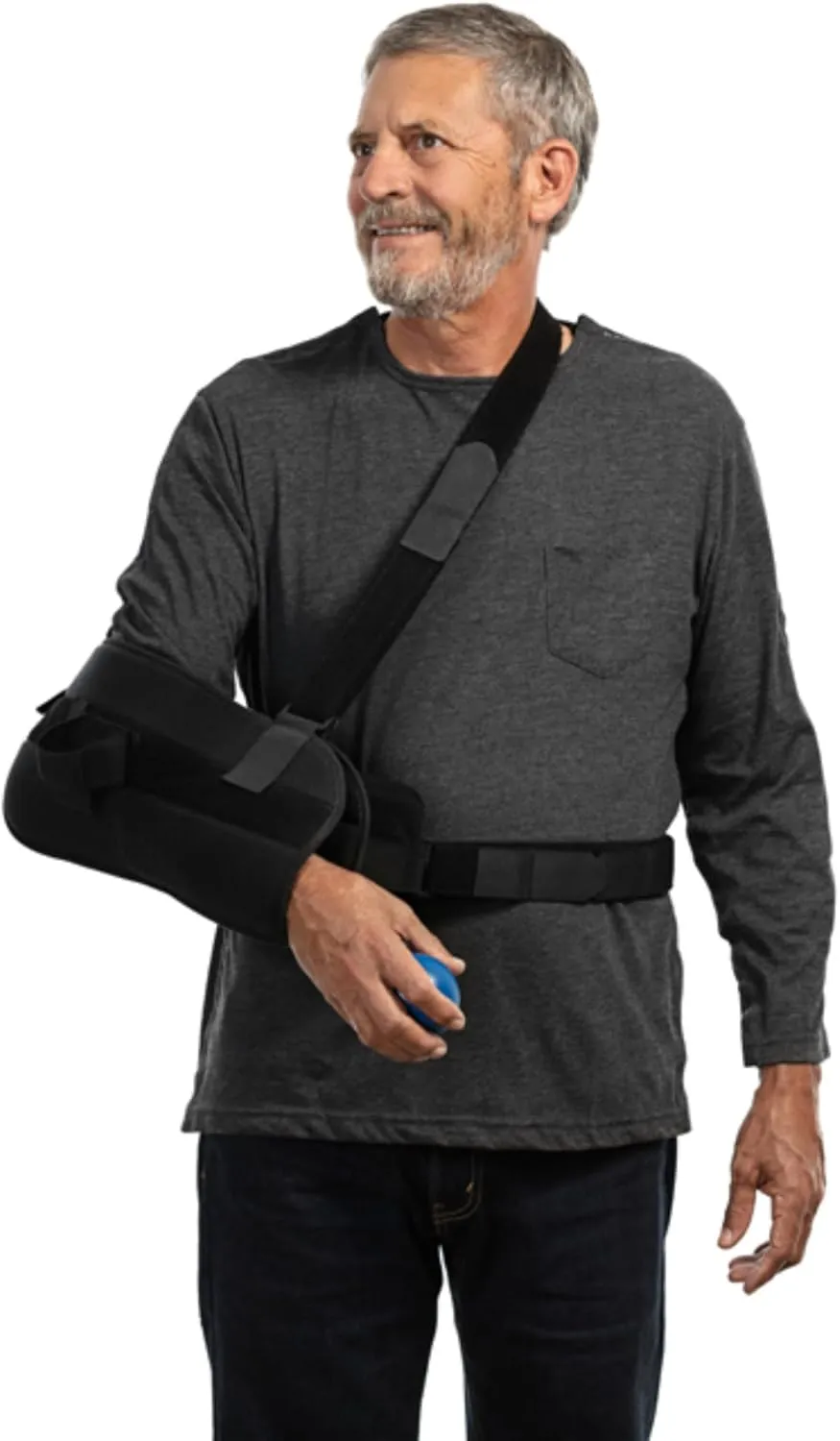 MAI Post Shoulder Surgery Shirts for Men - Tear Away Recovery Shirt, Premium Chemotherapy Clothing | Breathable & Comfortable