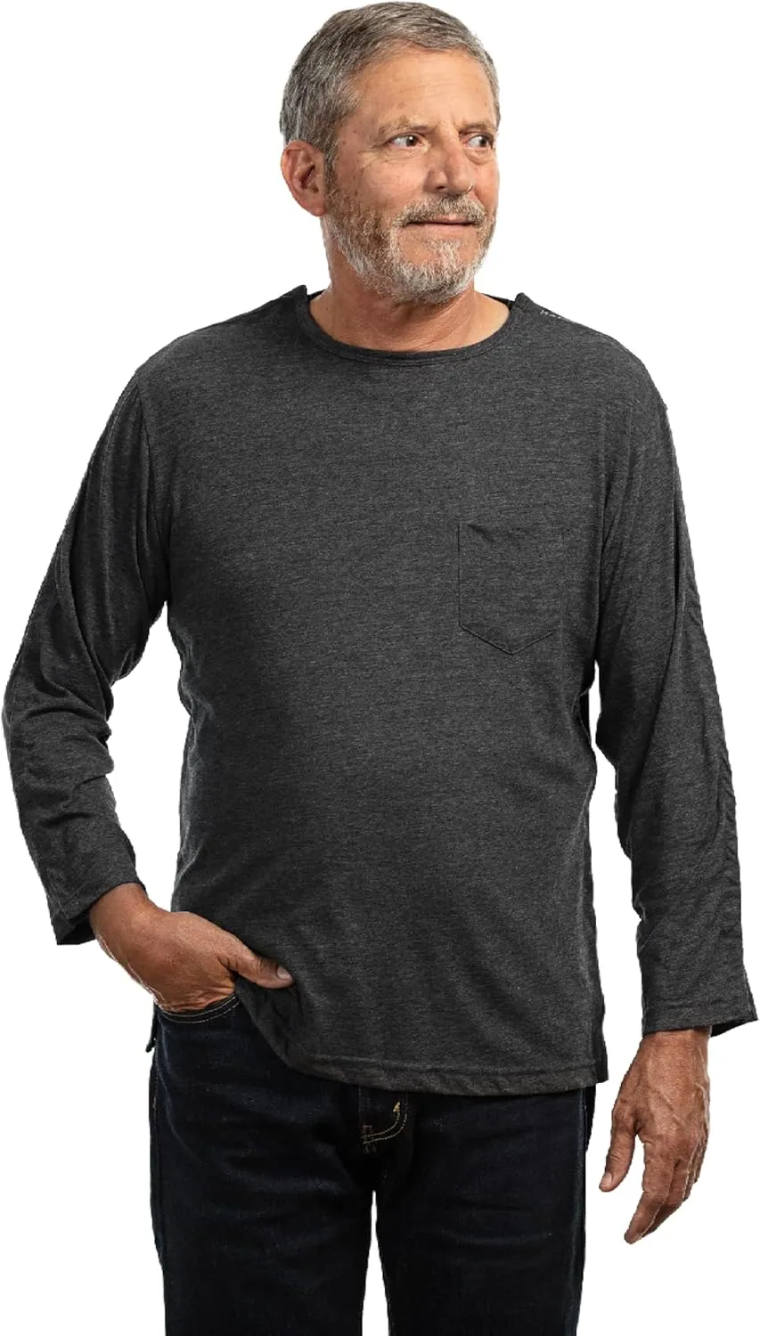 MAI Post Shoulder Surgery Shirts for Men - Tear Away Recovery Shirt, Premium Chemotherapy Clothing | Breathable & Comfortable