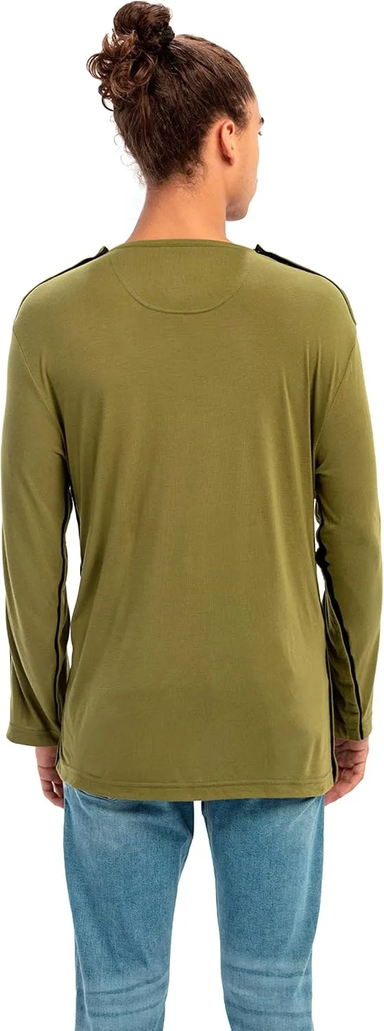 MAI Post Shoulder Surgery Shirts for Men - Tear Away Recovery Shirt, Premium Chemotherapy Clothing | Breathable & Comfortable