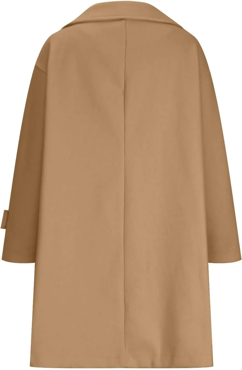 maisdgop Long Winter Coats for Women Long Sleeve Open Front Trench Coat Winter Straight Cardigan Jackets Button Outerwear