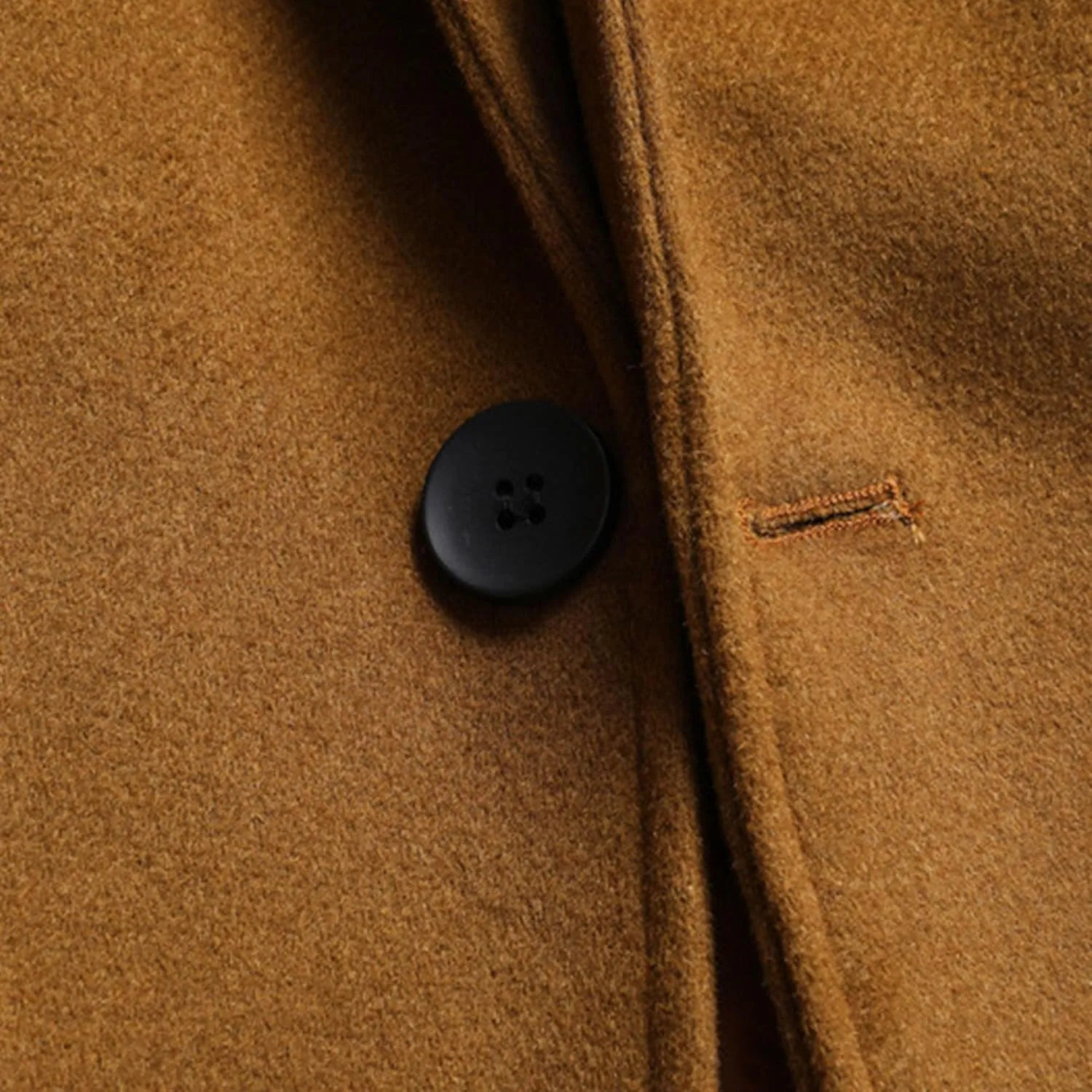 Maiyifu-GJ Men's Lapel Quilted Wool Blend Coat Detachable Scarf Single Breasted Pea Coat Casual Warm Winter Trench Coats