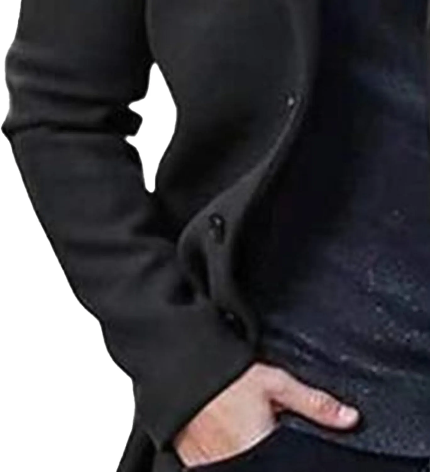 Maiyifu-GJ Men's Thermal Wool Blend Trench Coats Single Breasted Notch Lapel Wool Coat Mid-Length Fashion Peacoat