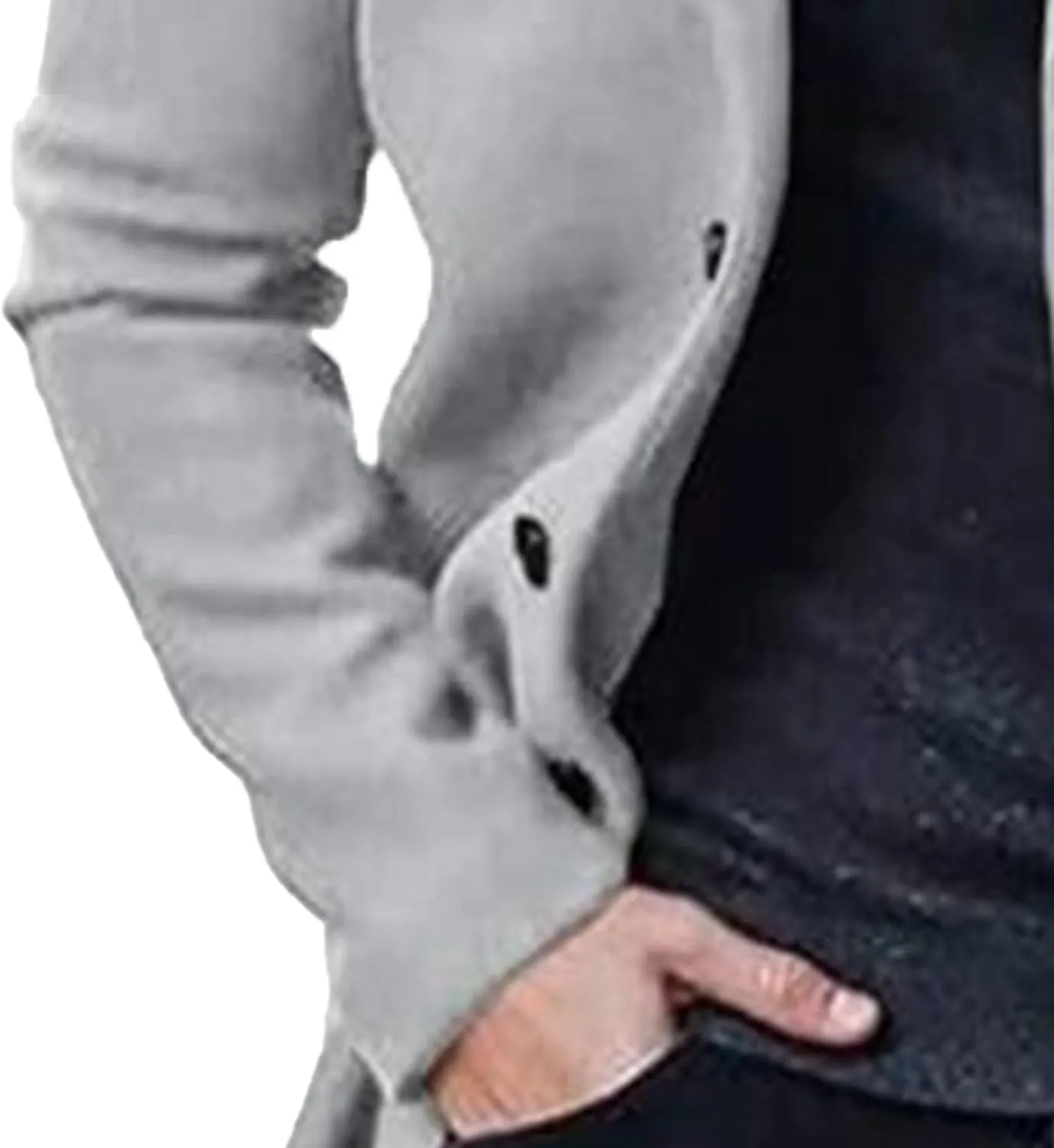 Maiyifu-GJ Men's Thermal Wool Blend Trench Coats Single Breasted Notch Lapel Wool Coat Mid-Length Fashion Peacoat