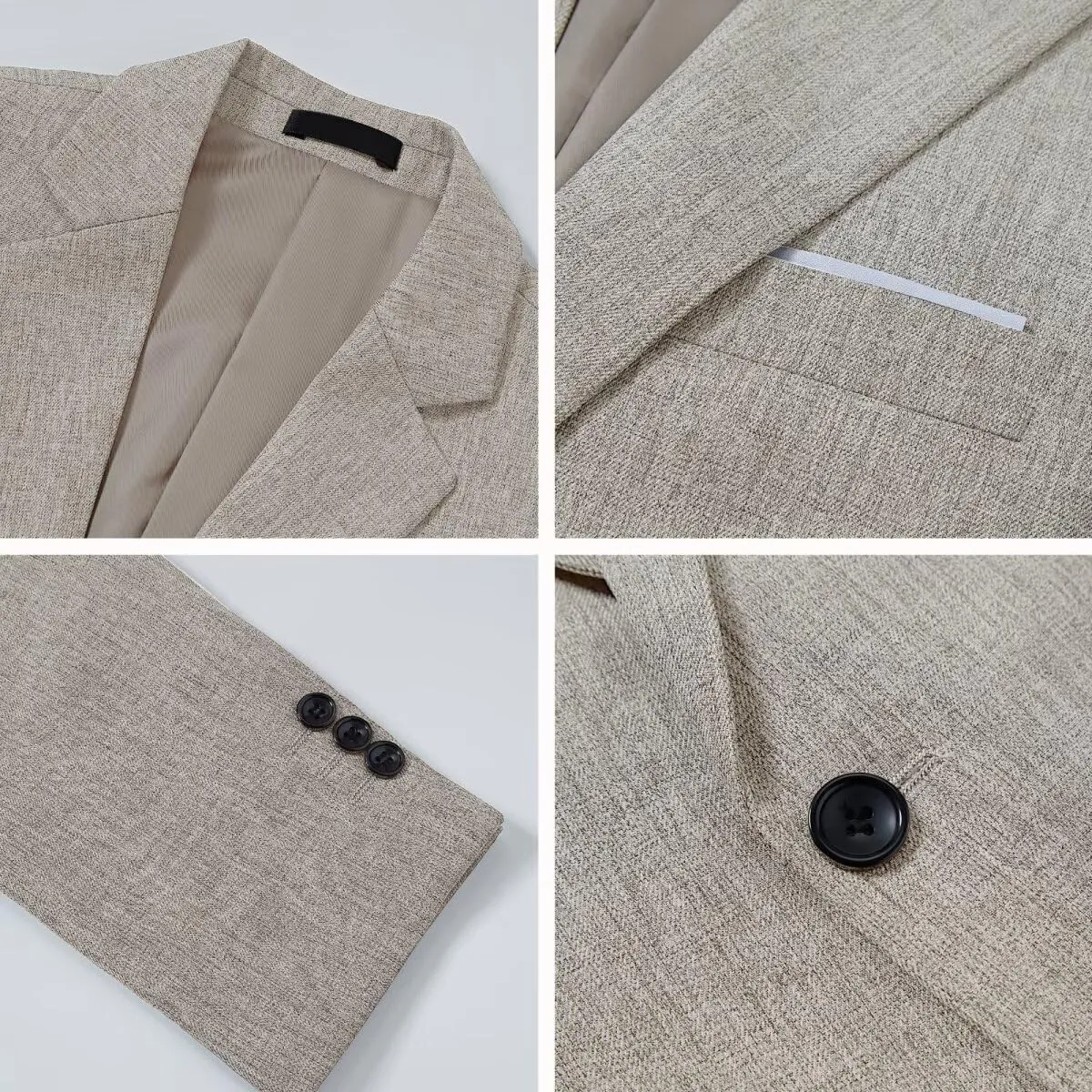 Men Blazer Slim Fit Sport Coat Casual One Button Lightweight Business Suit Jackets