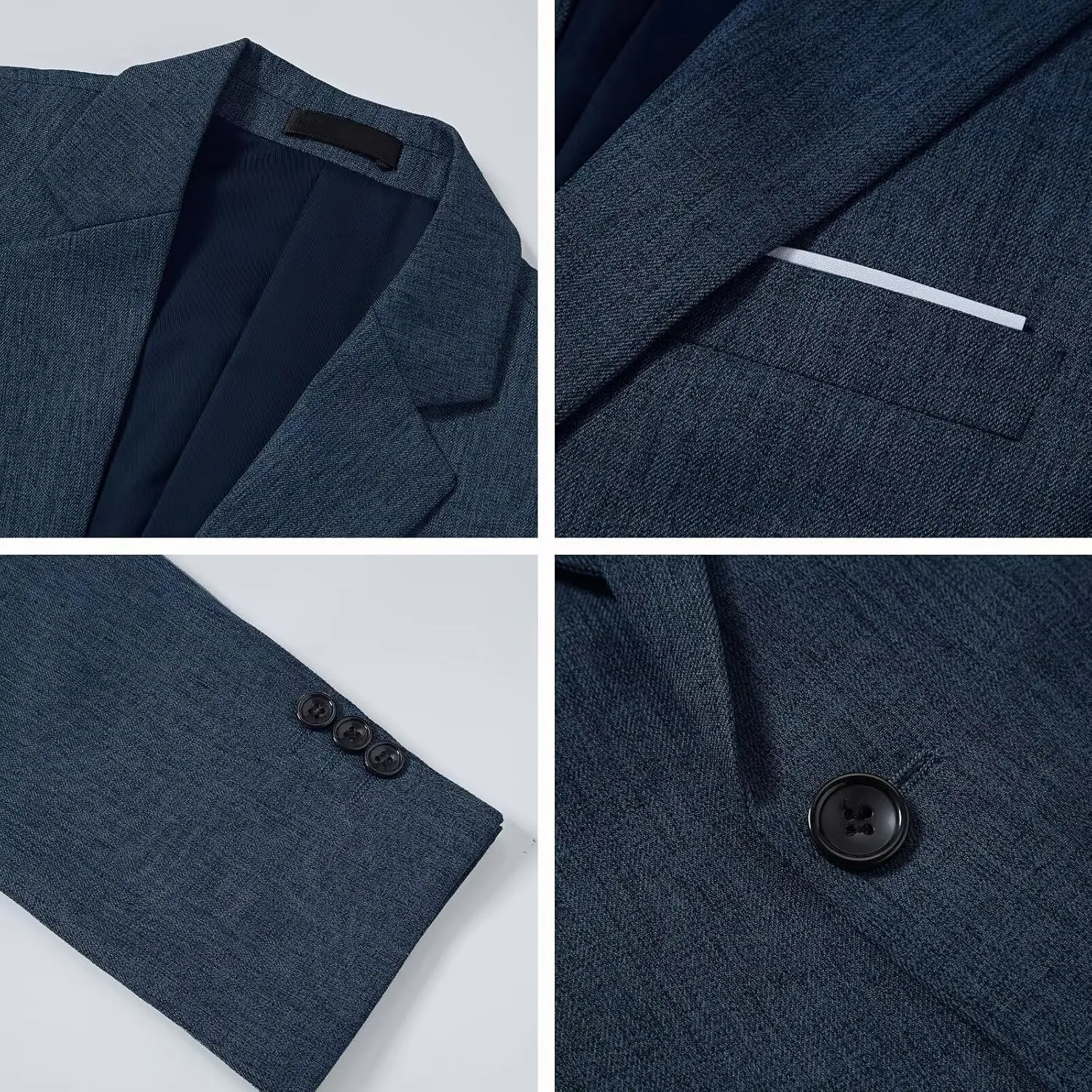 Men Blazer Slim Fit Sport Coat Casual One Button Lightweight Business Suit Jackets