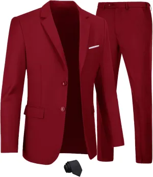 Men's Casual Sport Coat Slim Fit Two Button Suit Blazer Lightweight Jackets