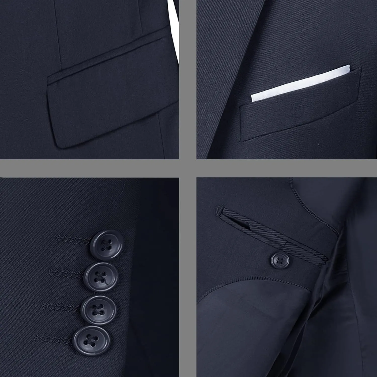 Men's Casual Sport Coat Slim Fit Two Button Suit Blazer Lightweight Jackets