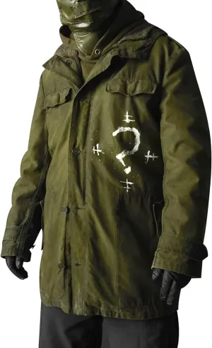 Men's Cotton Lightweight Jackets - Mens Green Cargo Cotton Jacket Coat