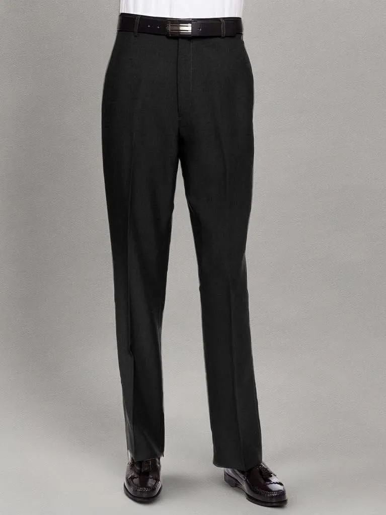 Mens Dress Pants Flat Front - Machine Washable Casual Pants Comfortable for Everyday Wear - Versatile Suit Pant for Work