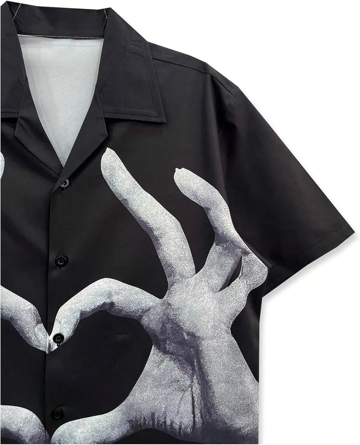 Men's Renaissance Shirts Short Sleeve Collared Summer Button Down Shirt