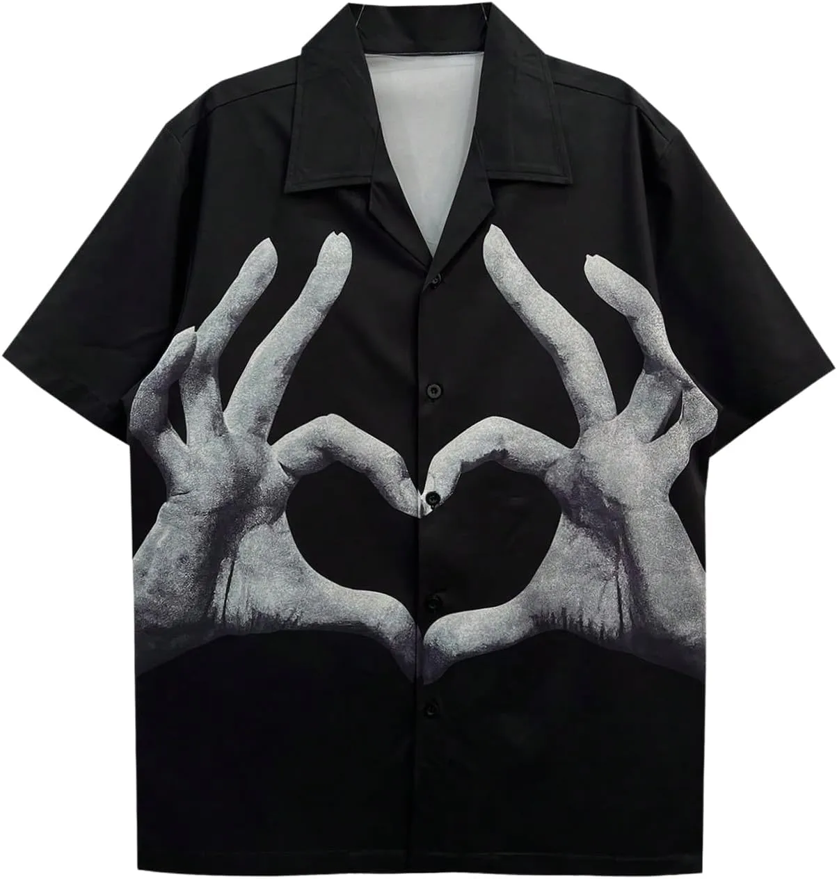 Men's Renaissance Shirts Short Sleeve Collared Summer Button Down Shirt