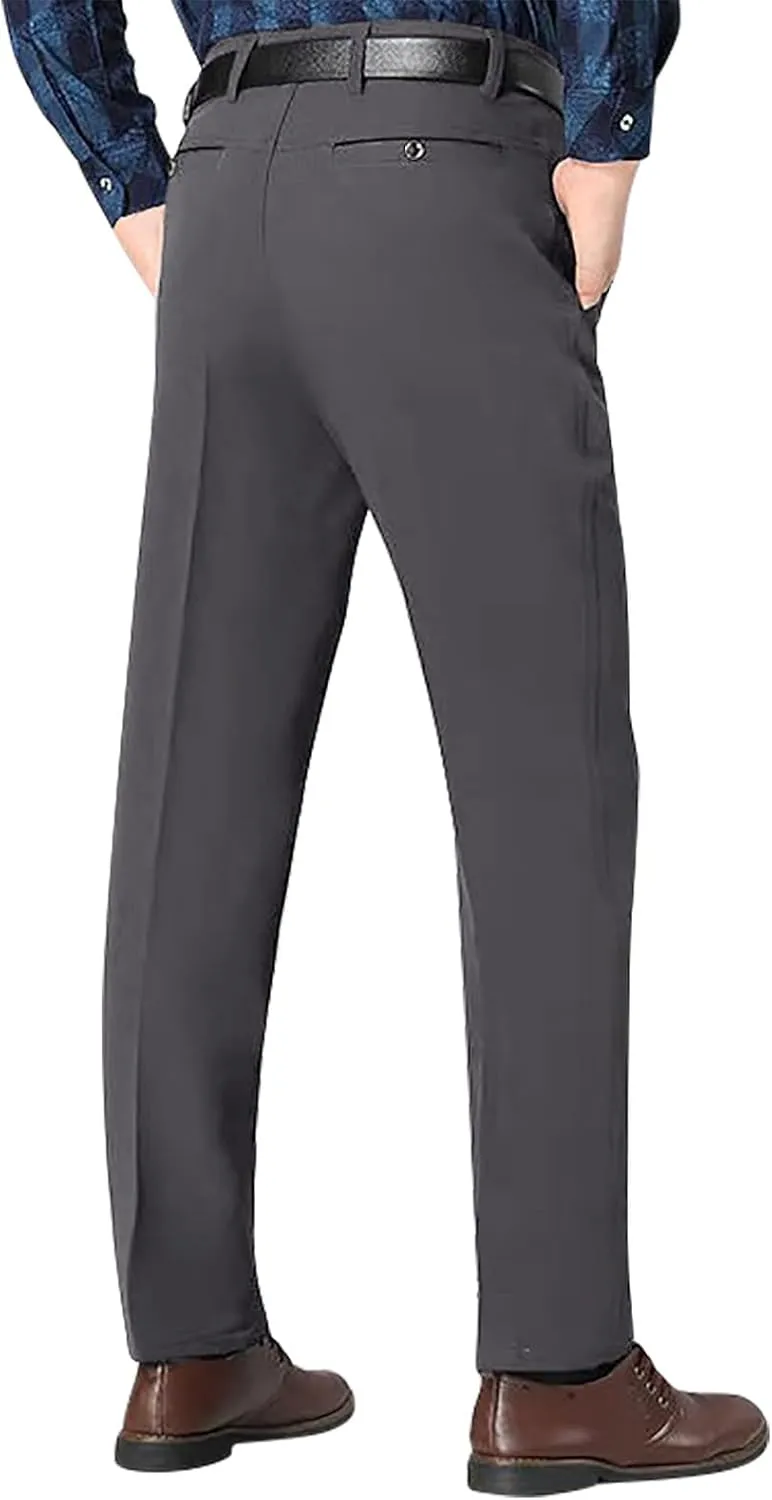 Mens Slim Fit Formal Pants for Work or Events Comfortable and Stylish Dress Pants for Men Pantalones de Hombre