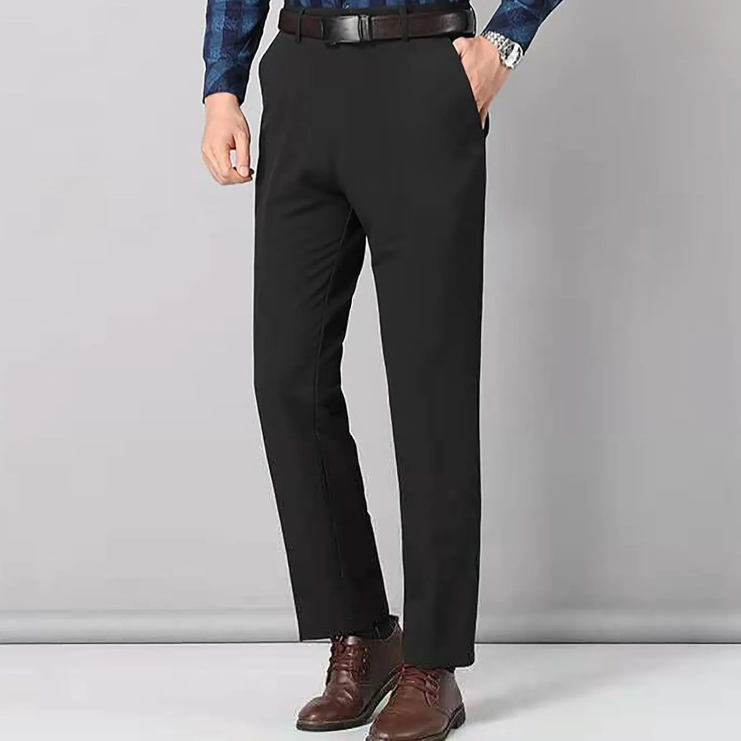 Mens Slim Fit Formal Pants for Work or Events Comfortable and Stylish Dress Pants for Men Pantalones de Hombre