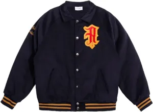Men's Varsity Jacket Baseball Jacket Vintage Sweatshirt Casual Streetwear Embroidery Corduroy Coats Cotton-Padded Jacket