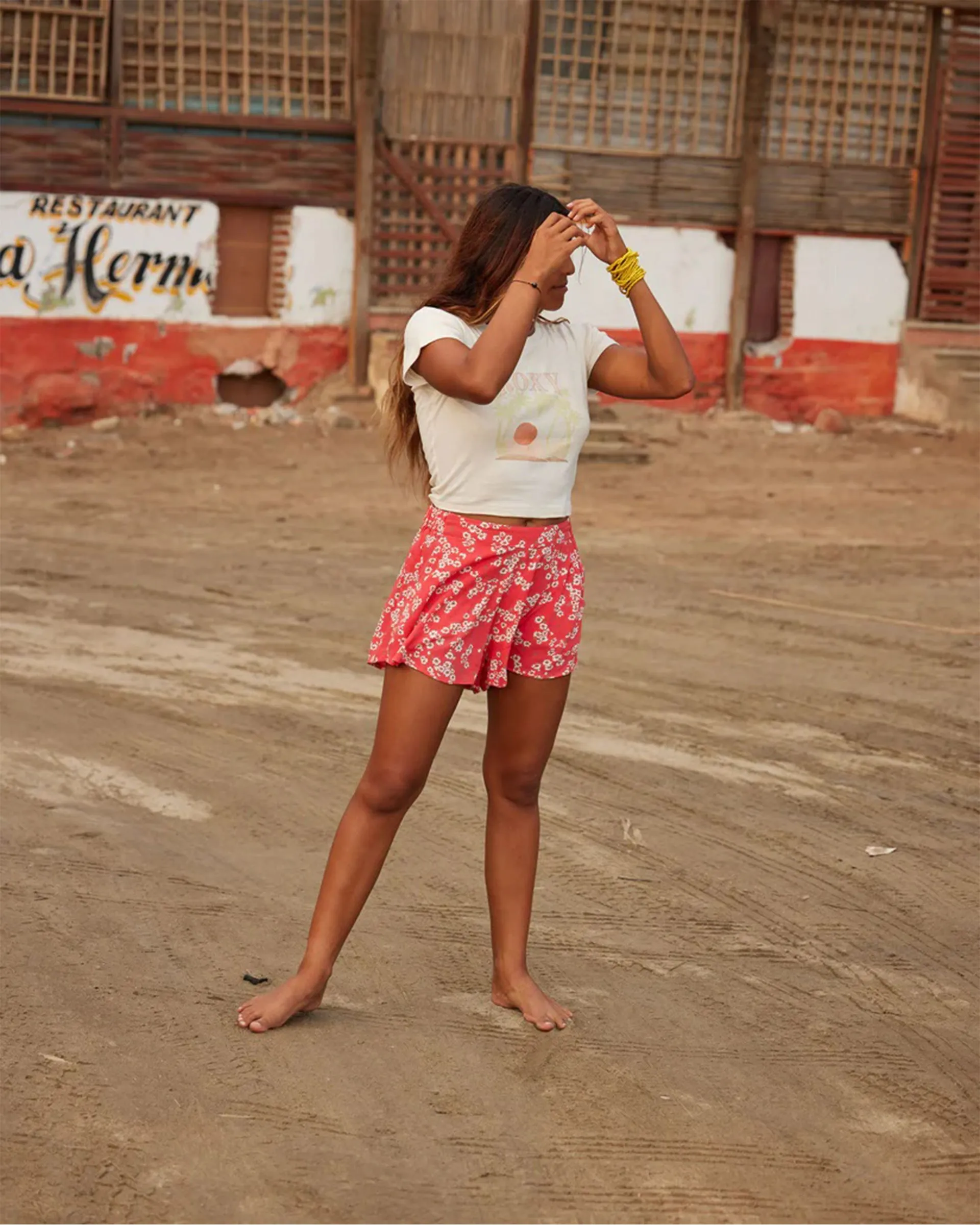 Midnight Avenue Relaxed Fit Printed Shorts