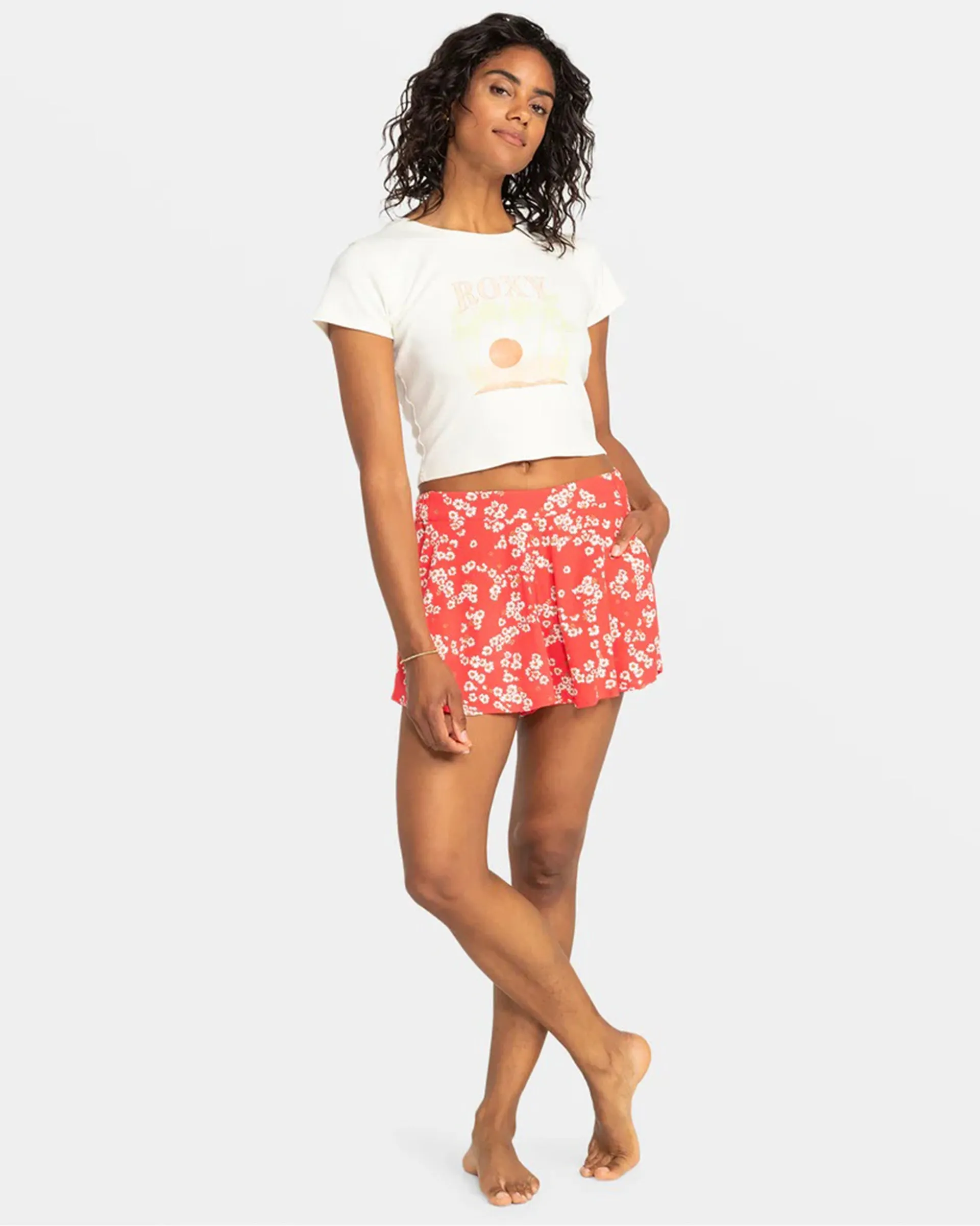 Midnight Avenue Relaxed Fit Printed Shorts