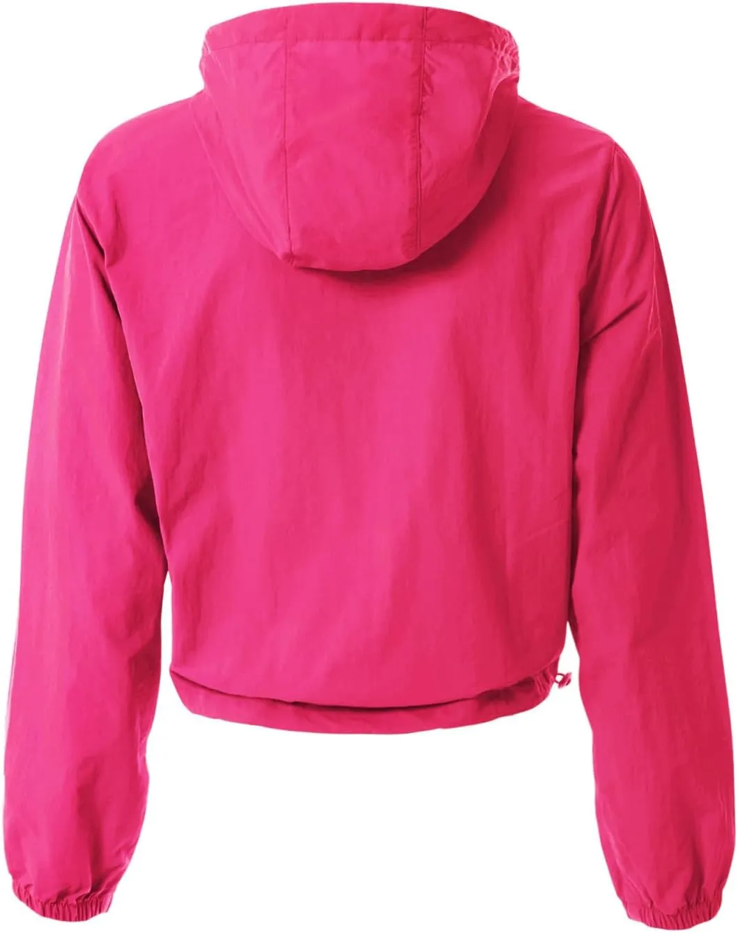 MixMatchy Women's Lightweight Cropped Yoga Quick Dry Windbreaker Zipper Jackets Workout Running Hoodie