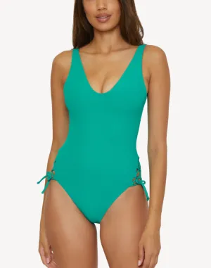 Modern Edge High Leg One Piece Swimsuit