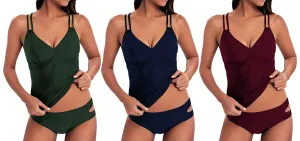 MS-HSTK3 - Wholesale Women's Double Strap Tankini