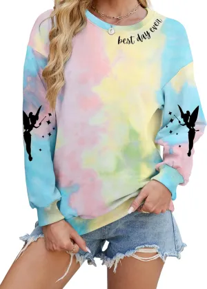MYHALF Magical Shirt for Women Magic Kingdom Sweatshirt Best Day Long Sleeve Shirts Family Vacation Pullover Tops