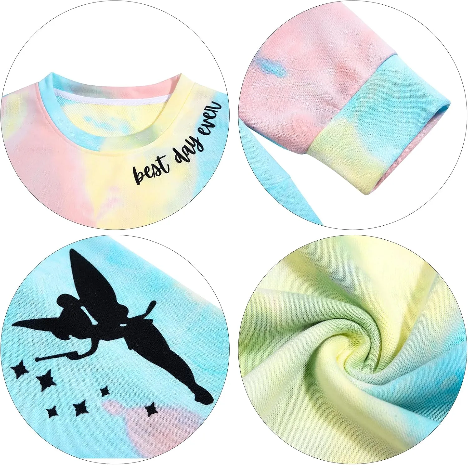MYHALF Magical Shirt for Women Magic Kingdom Sweatshirt Best Day Long Sleeve Shirts Family Vacation Pullover Tops