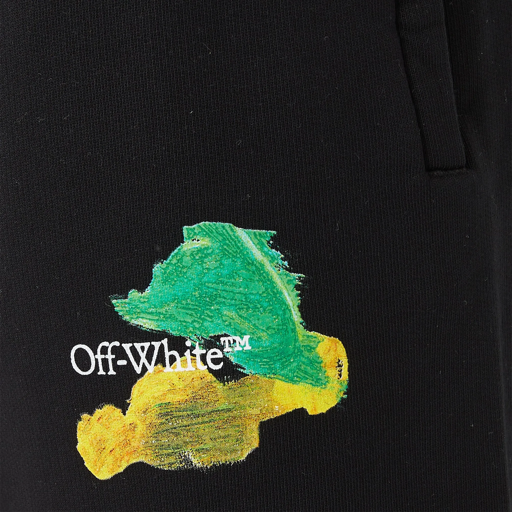 OFF-WHITE Brush Arrows Raw-Cut Shorts Black/Multi