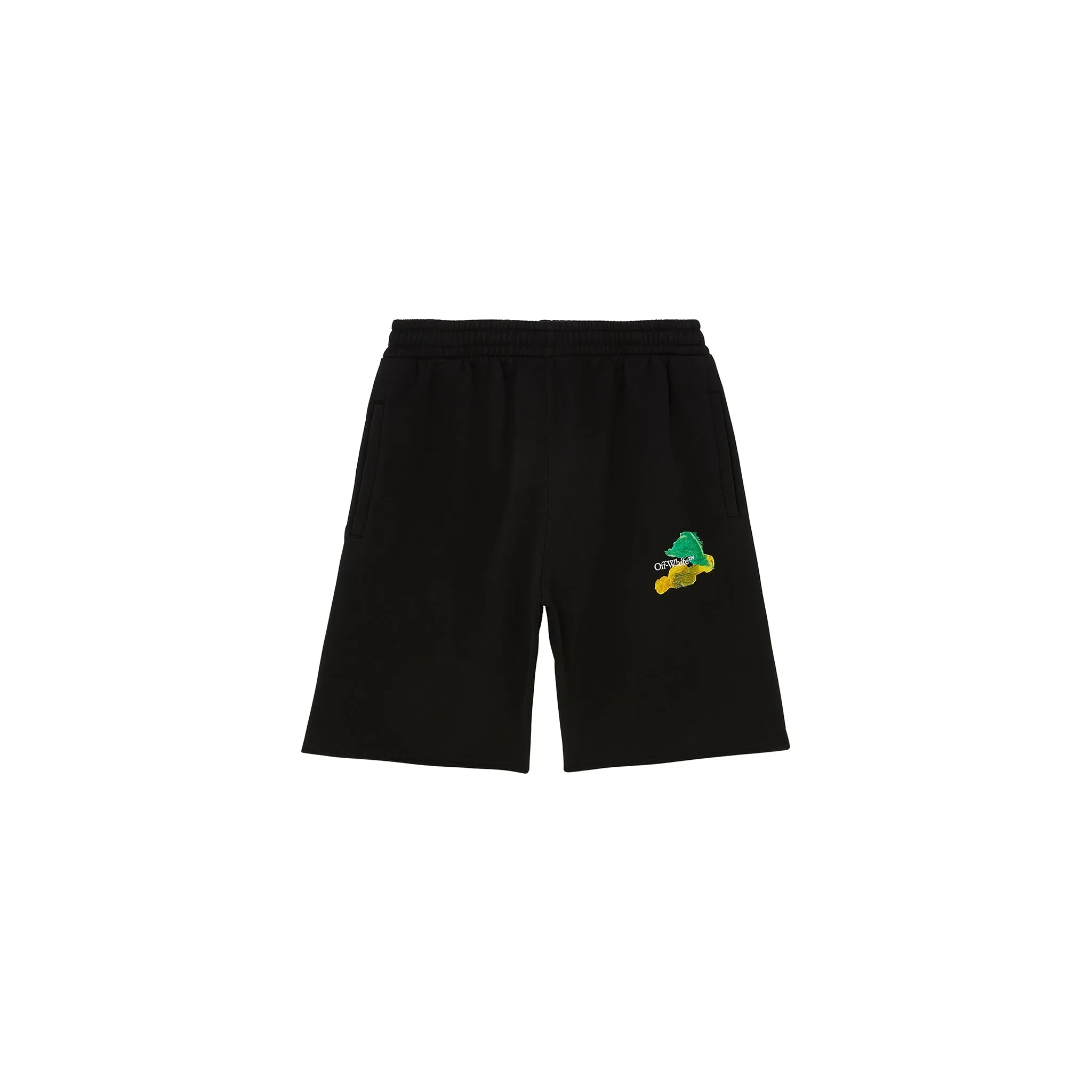 OFF-WHITE Brush Arrows Raw-Cut Shorts Black/Multi