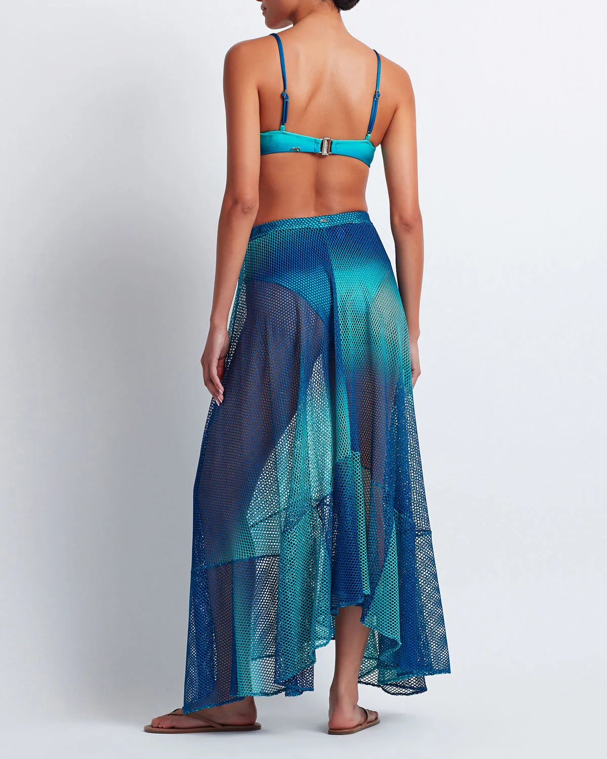 OMBRE NETTED BEACH SKIRT