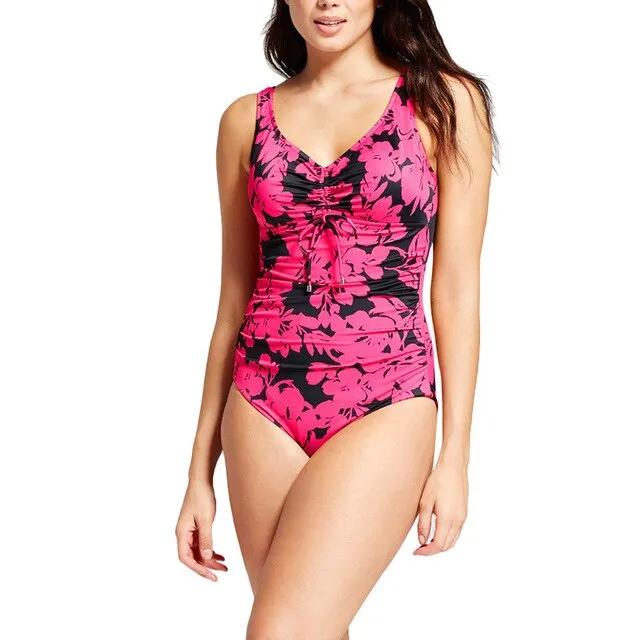One-Piece Suits Women One Piece Push Up Printed Bikini