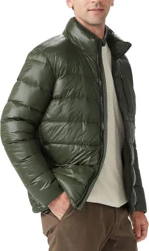 Orolay Men's Ultra Lightweight Down Jackets Quilted Packable Winter Coat with Stand Collar