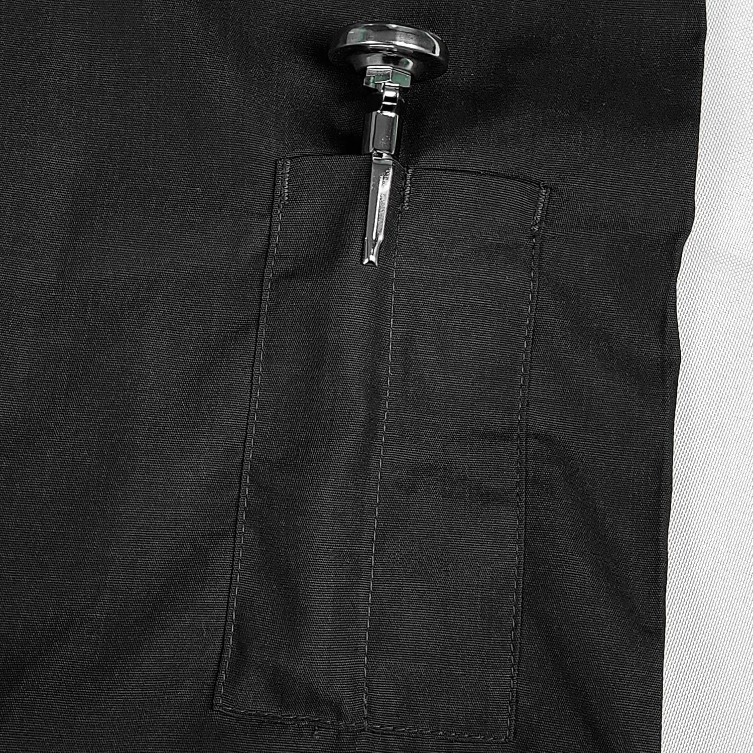 Personalized Poplin Short Sleeve Embroidered Color Chef Coat