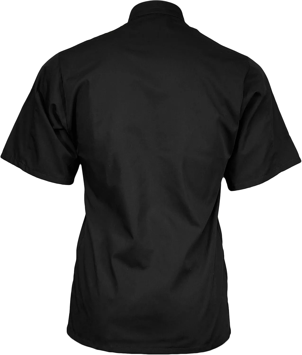 Personalized Poplin Short Sleeve Embroidered Color Chef Coat