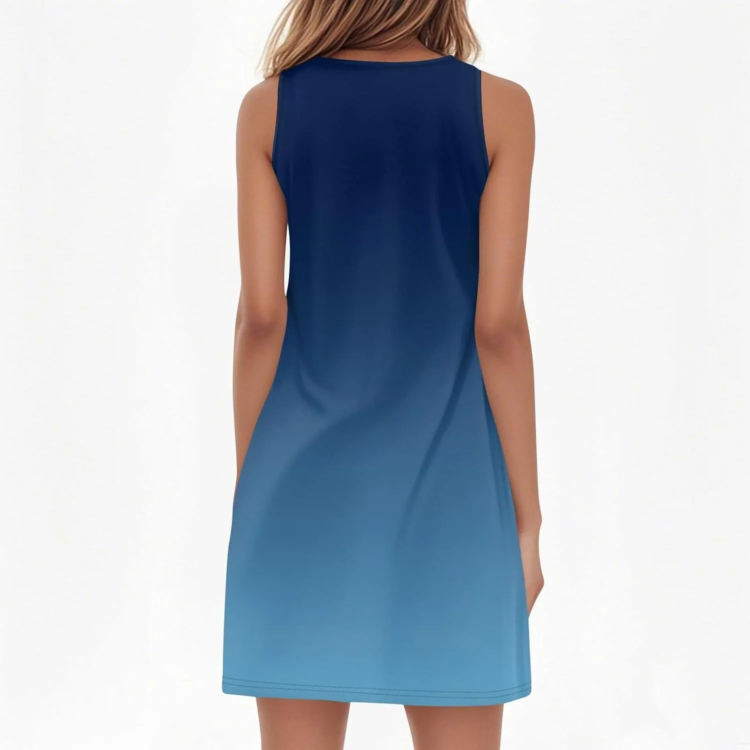 Plus Size Sleeveless Trendy Sundress Ladies Summer Fitness V Neck Comfortable Dresses for Women Loose Fitting