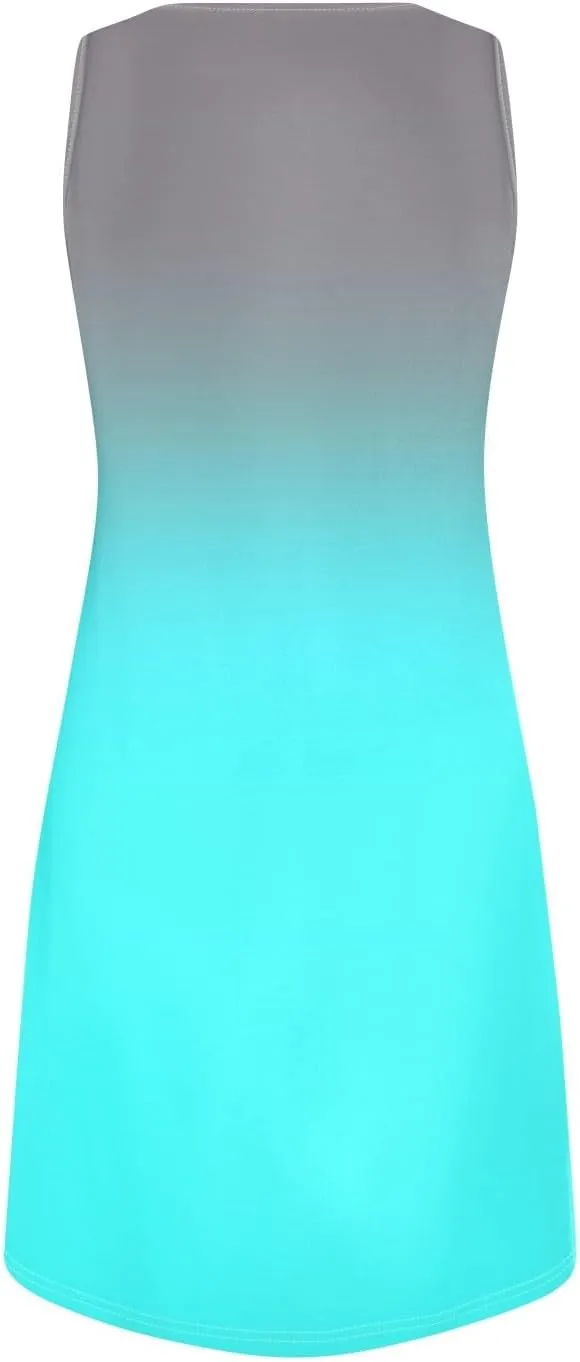 Plus Size Sleeveless Trendy Sundress Ladies Summer Fitness V Neck Comfortable Dresses for Women Loose Fitting