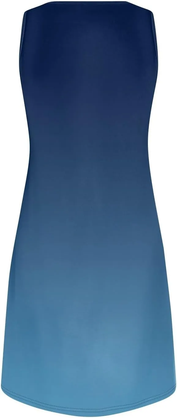 Plus Size Sleeveless Trendy Sundress Ladies Summer Fitness V Neck Comfortable Dresses for Women Loose Fitting