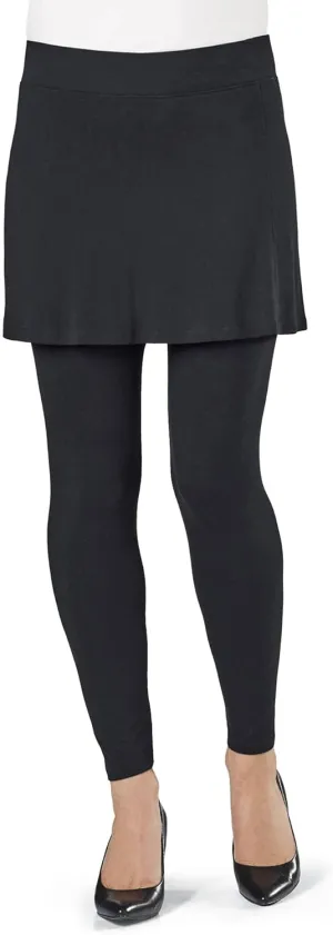 SAGEFINDS Womens Skirted Leggings with Pocket | Skort for Tennis, Pickleball, Yoga, Golf | Soft and Comfortable Fit