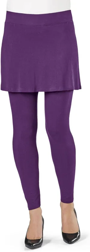 SAGEFINDS Womens Skirted Leggings with Pocket | Skort for Tennis, Pickleball, Yoga, Golf | Soft and Comfortable Fit