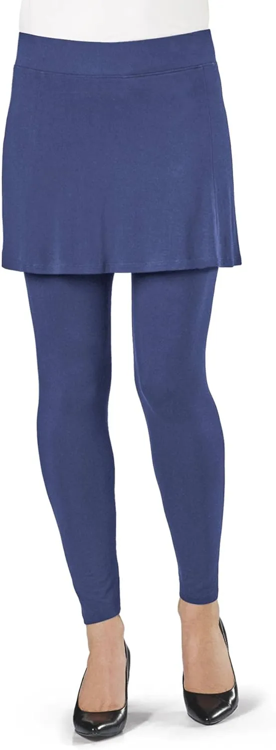 SAGEFINDS Womens Skirted Leggings with Pocket | Skort for Tennis, Pickleball, Yoga, Golf | Soft and Comfortable Fit