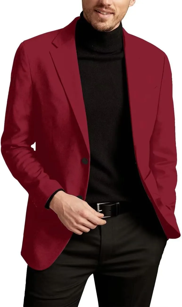 SHUZHXLZANGY Mens Blazers and Sport Coats Slim Fit Jackets for Men Casual Blazer Suit Formal Business