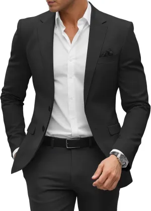 SHUZHXLZANGY Mens Blazers and Sport Coats Slim Fit Jackets for Men Casual Blazer Suit Formal Business