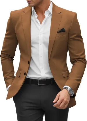 SHUZHXLZANGY Mens Blazers and Sport Coats Slim Fit Jackets for Men Casual Blazer Suit Formal Business