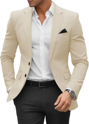 SHUZHXLZANGY Mens Blazers and Sport Coats Slim Fit Jackets for Men Casual Blazer Suit Formal Business
