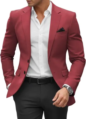 SHUZHXLZANGY Mens Blazers and Sport Coats Slim Fit Jackets for Men Casual Blazer Suit Formal Business