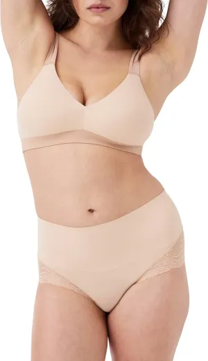 SPANXsmooth Undie-tectable Lace Hi-Hipster - For Core Control - Comfortable Lace Shapewear Underwear - No Visible Panty Lines