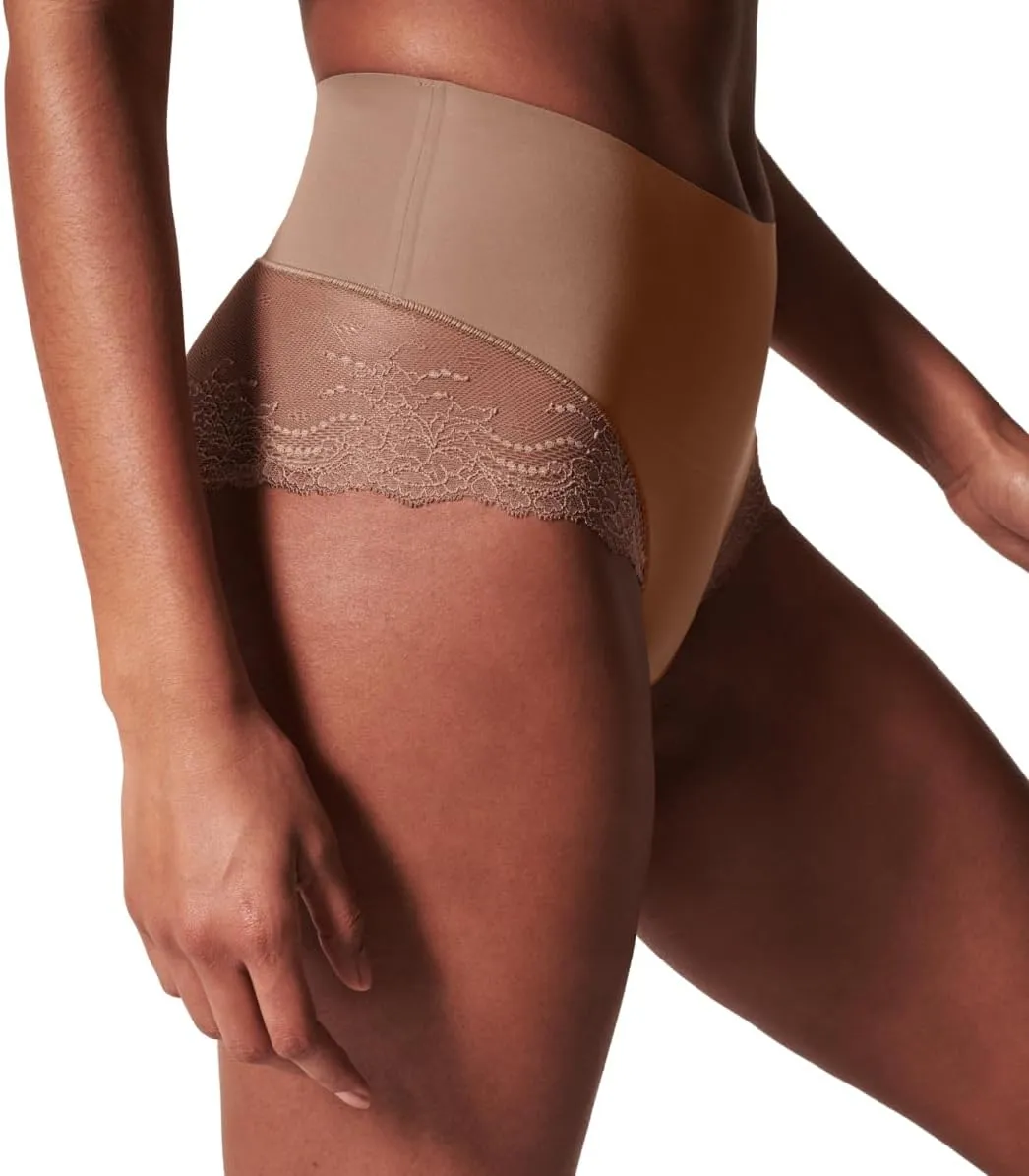 SPANXsmooth Undie-tectable Lace Hi-Hipster - For Core Control - Comfortable Lace Shapewear Underwear - No Visible Panty Lines