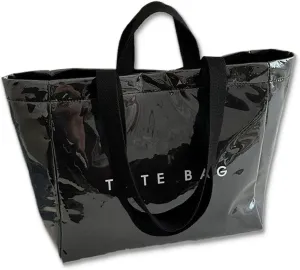 Stellaya PVC Tote Bag, Stellaya Womens Letters Print Tote Bag, Large Kraft Paper Bag