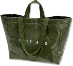 Stellaya PVC Tote Bag, Stellaya Womens Letters Print Tote Bag, Large Kraft Paper Bag